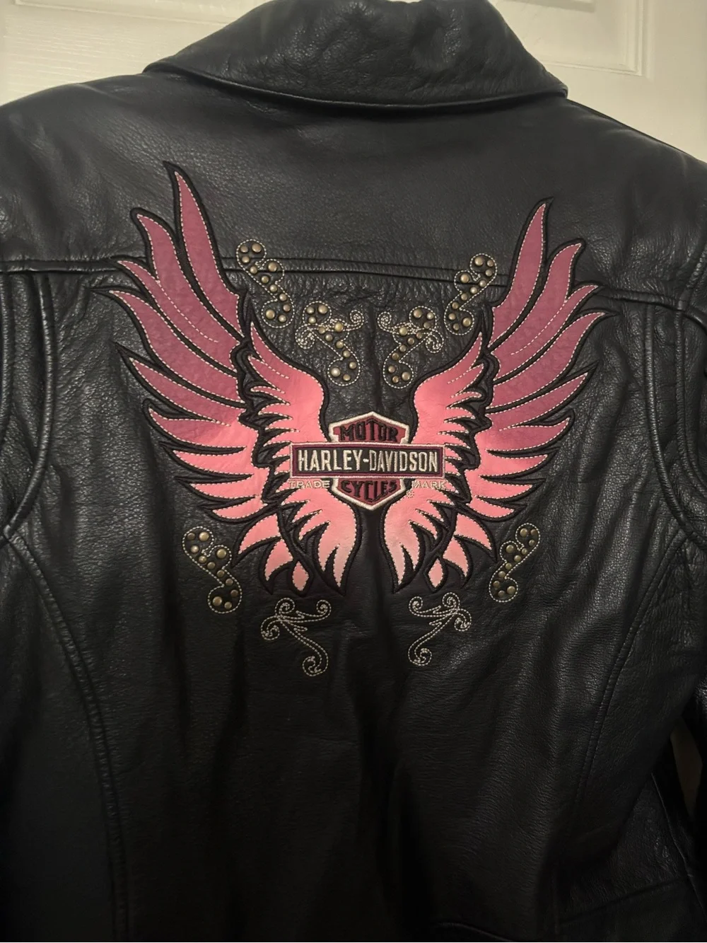 Black Harley-Davidson Leather Women's Zip Jacket Size Medium - Picture 7 of 7